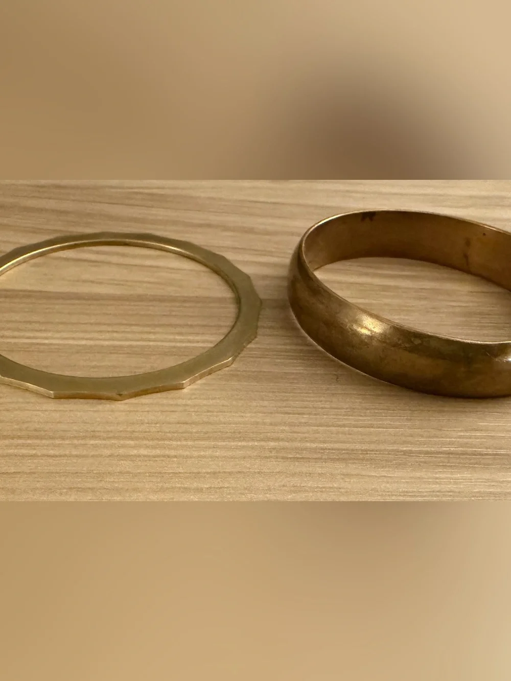 Brass Modernist Bangles